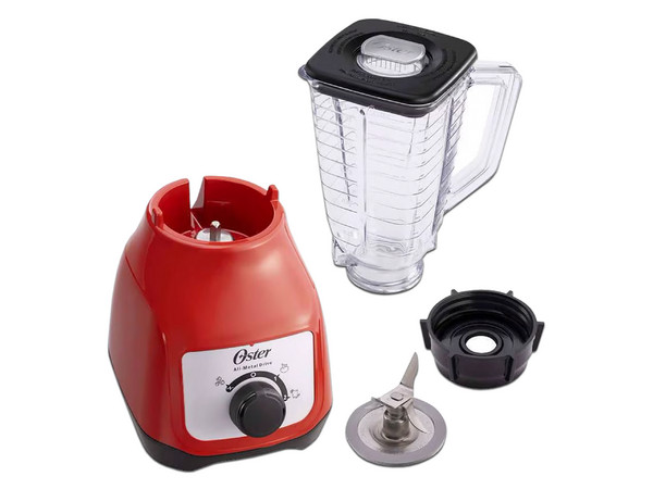 Licuadora Oster BLSTKAP-RRD-013, 2 velocidades, Capacidad de 1.25 litros. Color Rojo.