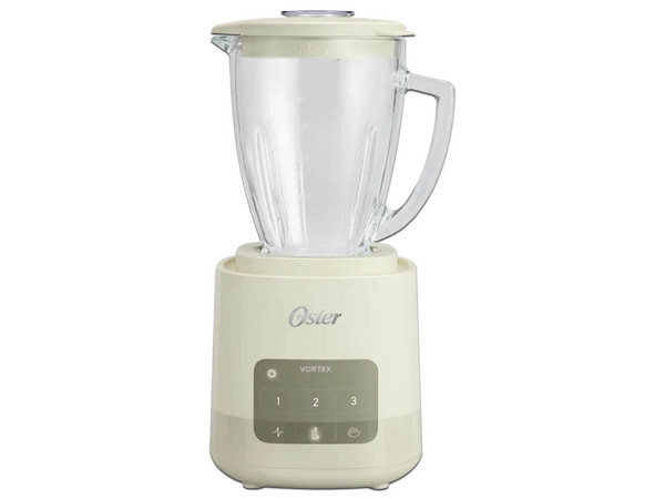 Licuadora Oster BLSTM1G-TND de 800W, Vaso de 1.5L, 3 Velocidades. Color Crema.