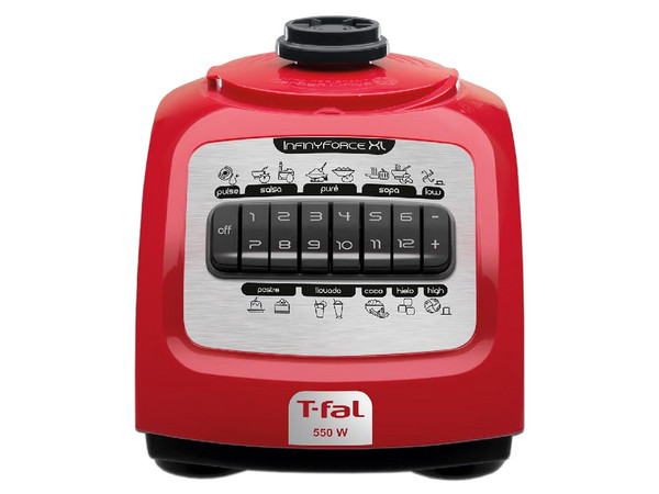 Licuadora T-Fal LN8225MX, Jarra de 2.2L de 12 Velocidades. Color Rojo
