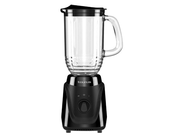Licuadora Taurus Menina Glass, Jarra De 1L De 2 Velocidades. Color Negro