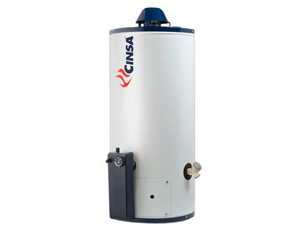 Boiler de depósito Cinsa CL-403, Gas LP, 40 Galones. Color Blanco
