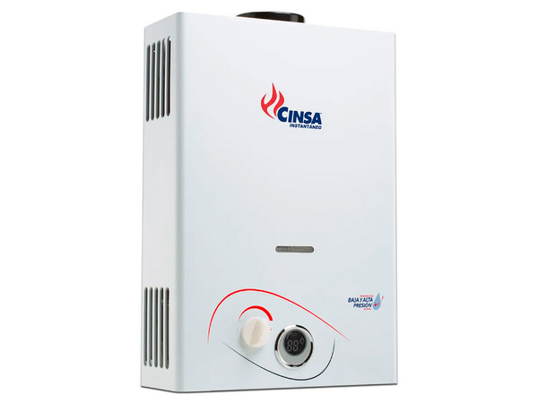 Boiler de Paso CINSA CIN-11 B, Gas Natural, 11 Litros, Color Blanco
