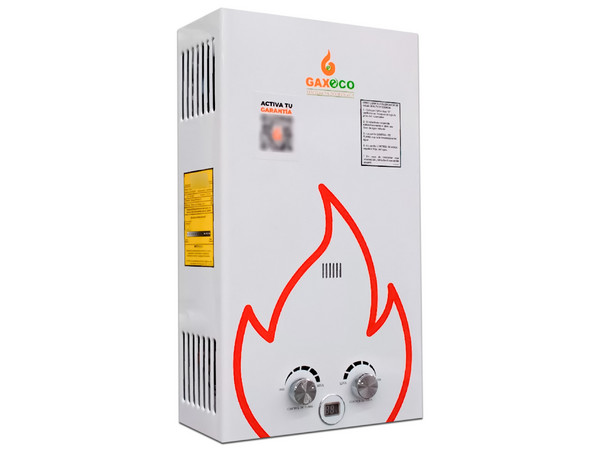 Boiler de paso GaxEco ECO12000 NAT, gas natural, 12L, color blanco.