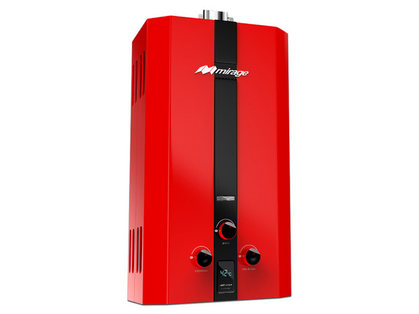 Boiler de Paso Mirage MBF06ZB, Gas LP, 6L. Color Rojo.