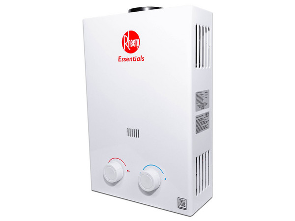 Boiler Instantáneo Rheem RHE-CHN06N, Capacidad de 6 Litros por Minuto, Gas Natural, 1 Servicio. Color Blanco.