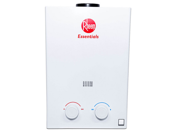 Boiler Instantáneo Rheem RHE-CHN06N, Capacidad de 6 Litros por Minuto, Gas Natural, 1 Servicio. Color Blanco.