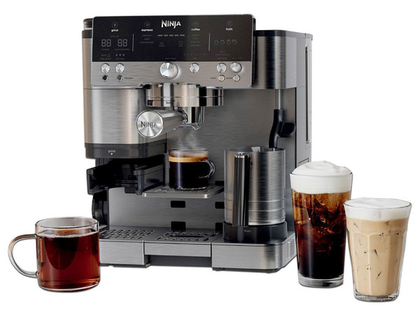 Cafetera Ninja Espresso ES655COLAA, Cafetera de Gotero, Color Plateado.