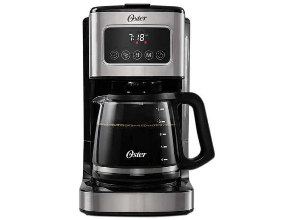 Cafetera Programable Oster BVSTDC4403, Pantalla Táctil, Rinde 12 Tazas por uso.