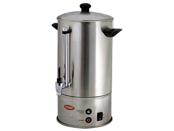 Cafetera Percoladora TURMIX PERC50, 50 Tazas, Acero Inoxidable, Medidor de Agua, Auto Apagado, Color Plata.