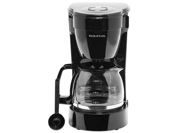 Cafetera Taurus Coffemax 6, de 650W, Color negro.