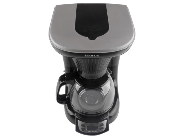 Cafetera digital Taurus Velvet digital, 12 tazas, Color negro.