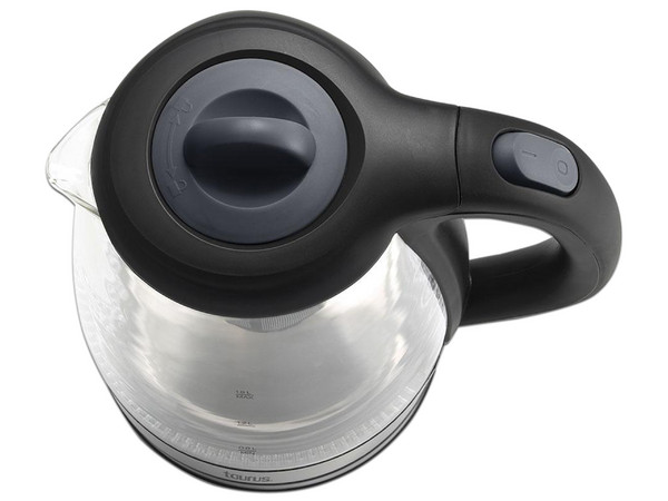 Hervidor de Agua Tauros WONDER de 1000W, 1.8L, Color Negro.