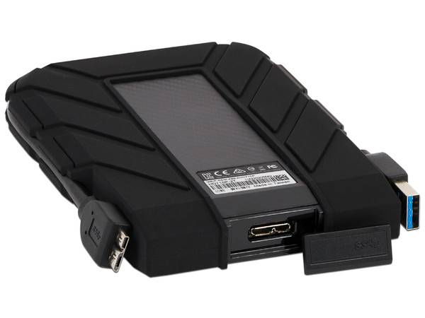 Disco Duro Portátil ADATA DashDrive Durable HD710 Pro de 2 TB  a prueba de agua y golpes, USB 3.0. Color Negro. (Caja abierta)