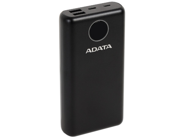 Batería Portátil recargable ADATA P20000QCD Power Bank de 20,000 mAh, Color Negro. (Caja abierta)