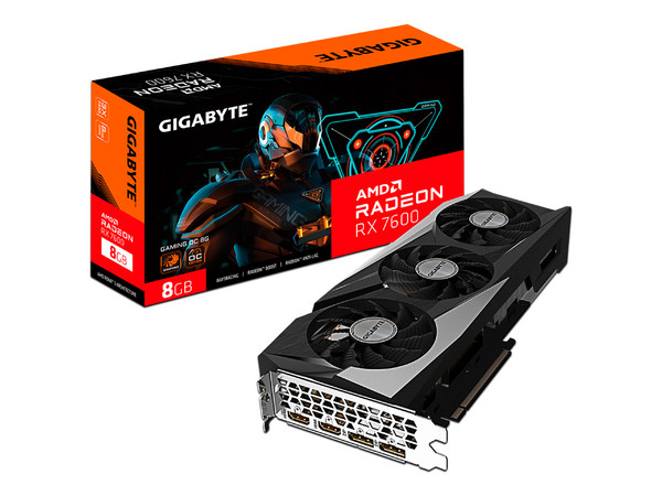 Tarjeta de Video AMD Radeon RX 7600 GIGABYTE GAMING OC, 8GB GDDR6, 128-bit, 2xHDMI, 2xDisplayPort, PCI Express 4.0 (Caja abierta)