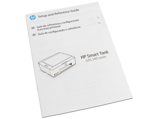 Multifuncional HP Smart Tank 523 con Sistema de Tanques de Tinta, Impresora, Copiadora y Escáner, USB. (Caja abierta)