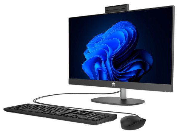 PC All in One HP ProOne 245 G10:
Procesador AMD Ryzen 3 7320U (hasta 4.1 GHz),
Memoria de 8GB DDR5,
SSD de 512GB,
Pantalla de 23.8