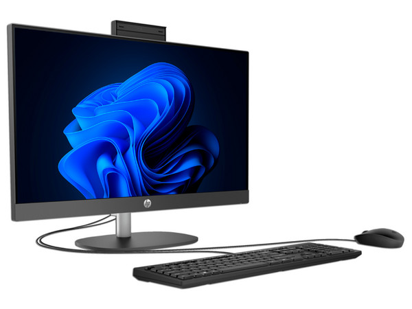 PC All in One HP ProOne 245 G10:
Procesador AMD Ryzen 3 7320U (hasta 4.1 GHz),
Memoria de 8GB DDR5,
SSD de 512GB,
Pantalla de 23.8