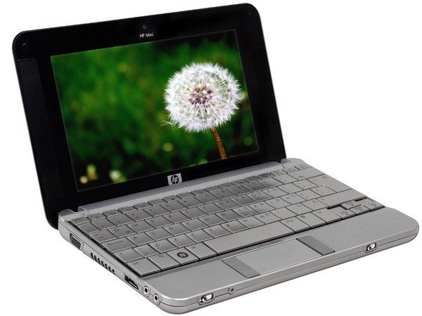 Netbook HP Mini 2133,
Procesador VIA C7 (1.0 GHz),
Memoria 512MB DDR2, Disco Duro de 120GB,
Red 802.11a/b/g, Pantalla LCD de 8.9”,
SUSE Linux Enterprise 10