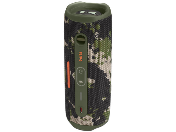 Bocina Portátil JBL Flip 6, Bluetooth, Batería Recargable, Respuesta de Frecuencia de 63Hz-20kHz, IP67, Color Verde Squad. (Caja abierta)