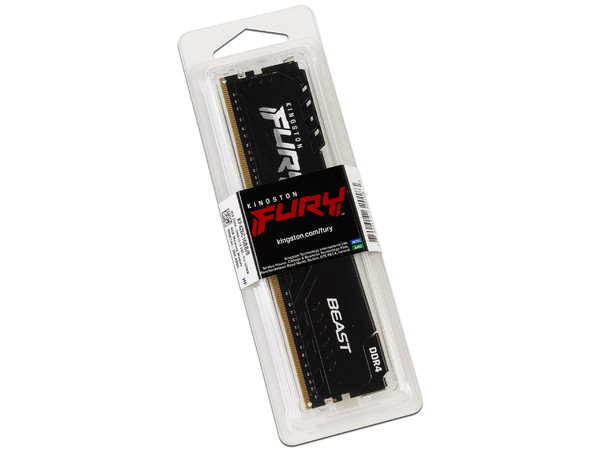 Memoria DIMM Kingston Fury Beast, DDR4 PC4-21300, (2666MHz), CL16, 8GB. (Caja abierta)
