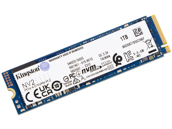 Unidad de Estado Sólido Kingston NV2 de 1TB, M.2 NVMe PCIe 4.0. (Caja abierta)