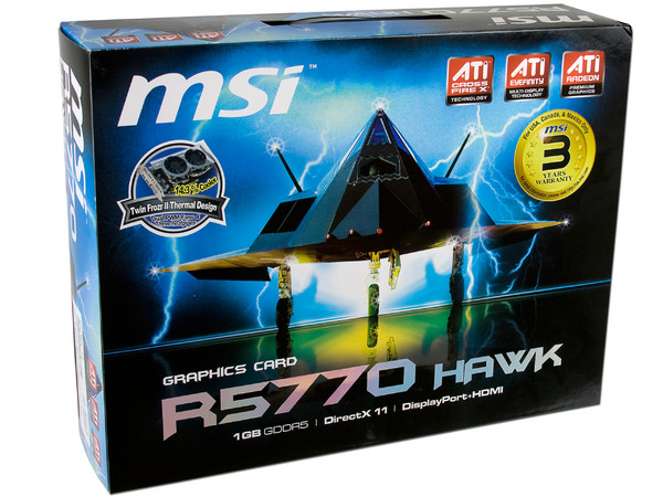 Tarjeta de Video MSI Radeon R5770 Hawk Mini Twin Frozr II, 1GB DDR5, DirectX 11, DisplayPort, HDMI, DVI, Puerto PCI Express 2.1    