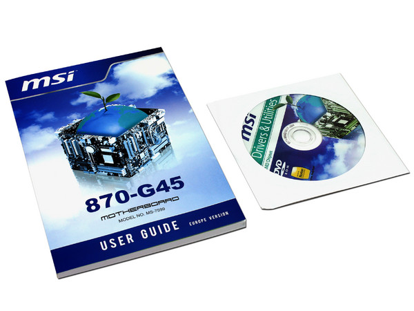T. Madre MSI 870-G45, ChipSet AMD 770,
Soporta: Phenom II X4 de Socket AM3,
Integrado: Audio HD, Red Gigabit,
Memoria: DDR3 1600 (O.C.)1333/1066MHz,
Diseño ATX, Ptos: 2xPCIEX16, 1xPCIEX1, 3xPCI