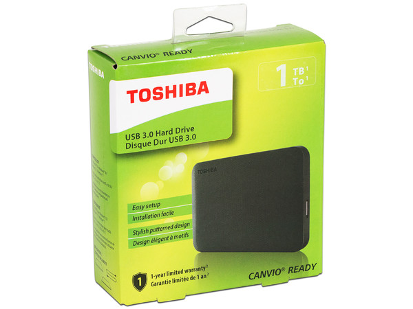 Disco Duro Portátil Toshiba Canvio Ready de 1TB, 2.5