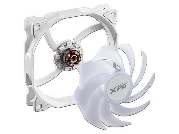 Ventilador XPG Vento de 120mm, 1850RPM, RGB. Color Blanco. (Caja abierta)