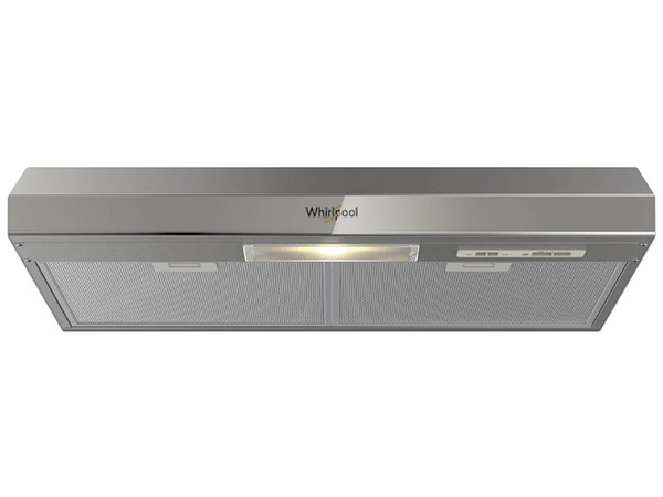 Campana Con Extractor Whirlpool WH7610SS, 76cm, Empotrable, 3 Velocidades, Acero Inoxidable. Color Gris.