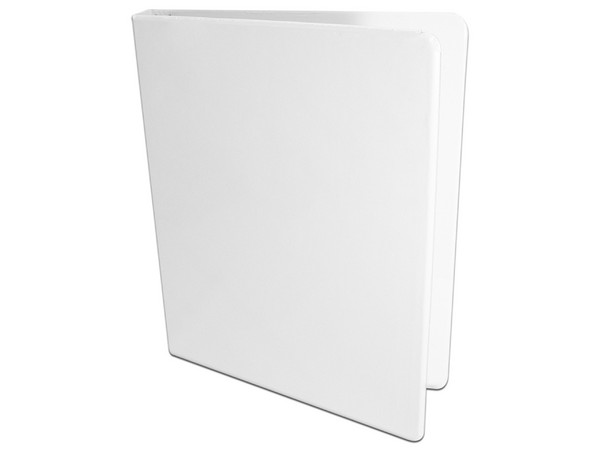 Carpeta de Vinil Kinera 9501BL, Herraje en O de Media Pulgada, Color Blanco.