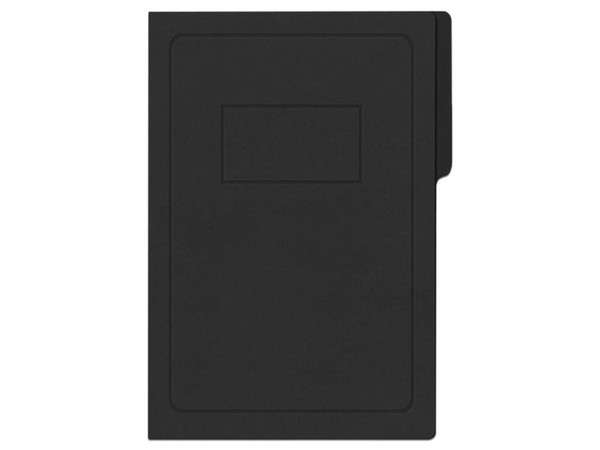 Carpeta Pressboard Kyma C/Broche 8cm Tamaño Oficio Negro Paquete C/3