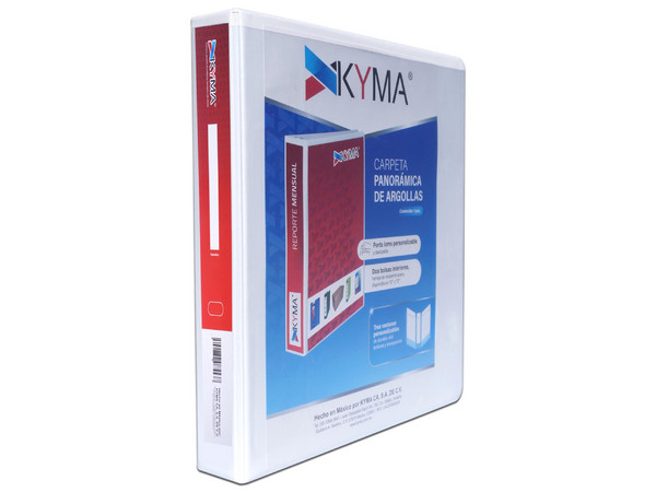 Carpeta Panorámica Kyma Vinil Tamaño Carta con aro en 