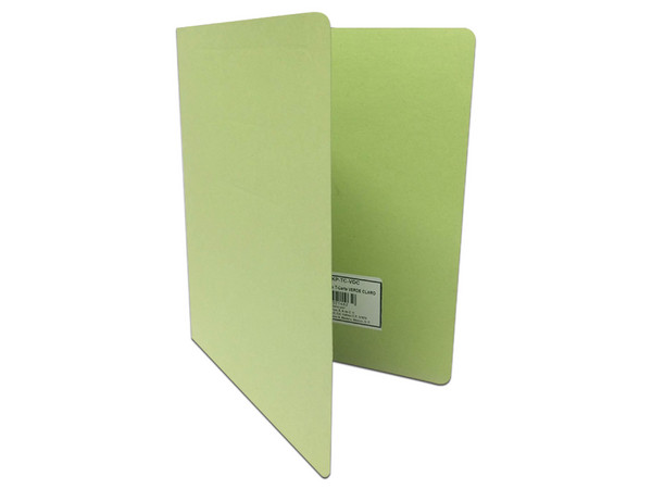 Carpeta KYMA de Palanca, Capacidad de 100 Hojas, Color Verde Claro, Recubrimiento de Polvo.