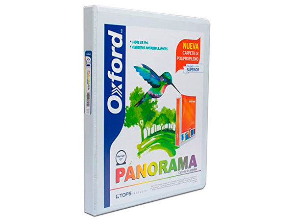 Carpeta OXFORD PP01504, Herraje en O de 1.5 Pulgadas, Tamaño Carta, Color Blanco.