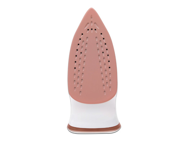 Plancha de Vapor Ligera Oster GCSTBS3801, Suela Antiadherente, 1200W. Color Rosa/Blanco.