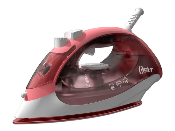 Plancha de Vapor Oster GCSTBS5053, Suela de Cerámica, 1200W. Color Rosa.