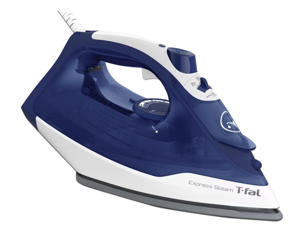 Plancha de Vapor T-fal, Golpe de vapor, 1600W. Color Azul