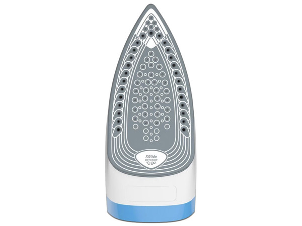 Plancha de Vapor T-FAL FV2860X0, Suela Cerilium. Color Azul.