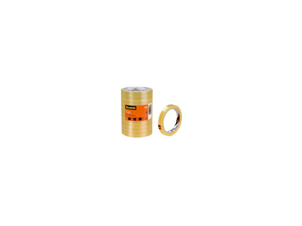 Cinta Scotch 3M, 508, 12 mm x 6 mm, Económica en Bolsa, Paquete con 8 Piezas.