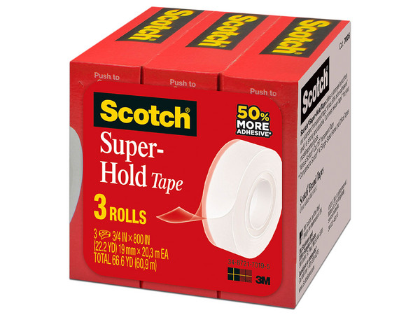 Cinta Scotch 3M Super Adhesiva: 0.19x25.4 mts.