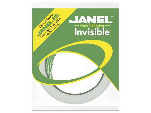 Cinta Adhesiva Janel Invisible 810 de 24mm x 65mm.