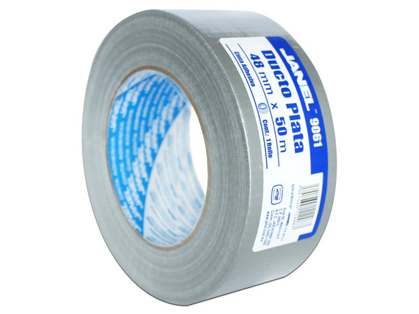 Cinta Adhesiva Janel Ducto9061 de 48mm x 50m. Color Plata