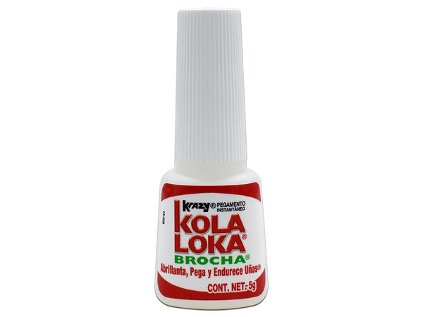 Pegamento Instantáneo Kola Loka KRAZY KBR-5MC de Brocha, 5g. Color Transparente.