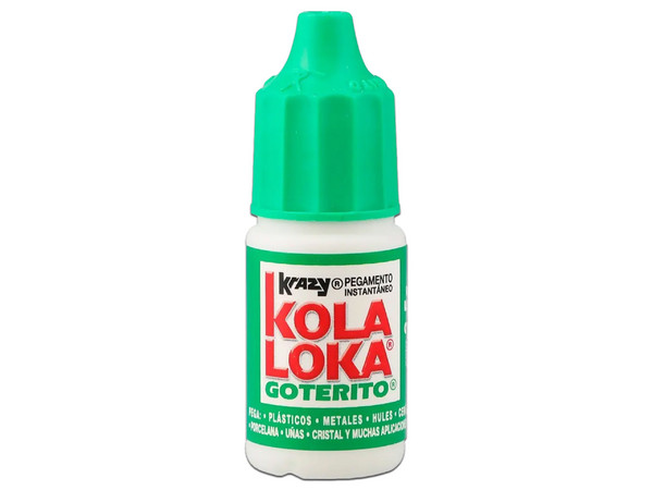Pegamento Instantáneo Kola Loka Goterito KLGPL5-MC, 3.5g. Color Transparente.