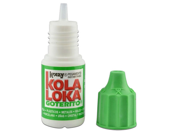 Pegamento Instantáneo Kola Loka Goterito KLGPL5-MC, 3.5g. Color Transparente.