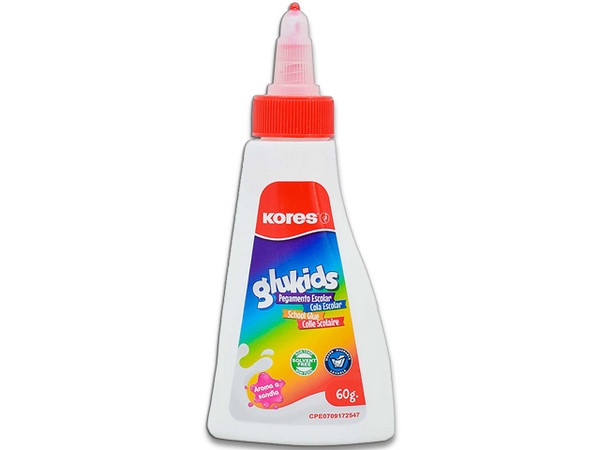 Pegamento Líquido Kores Blanco Glukids 60 Gramos. Color Blanco.