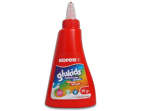 Pegamento Líquido Kores Blanco Glukids 125 Gramos. Color Blanco.