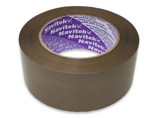 Cinta Adhesiva de Empaque Navitek 8500 48150 62, Canela, 48 mm x 150 m, Blister con 6 Piezas
